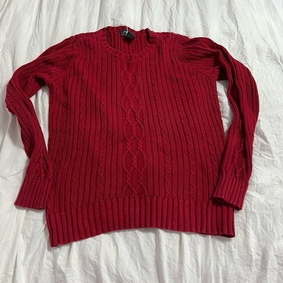 Van Heusen Women's Cable Knit Sweater Size L - Picture 4 of 13